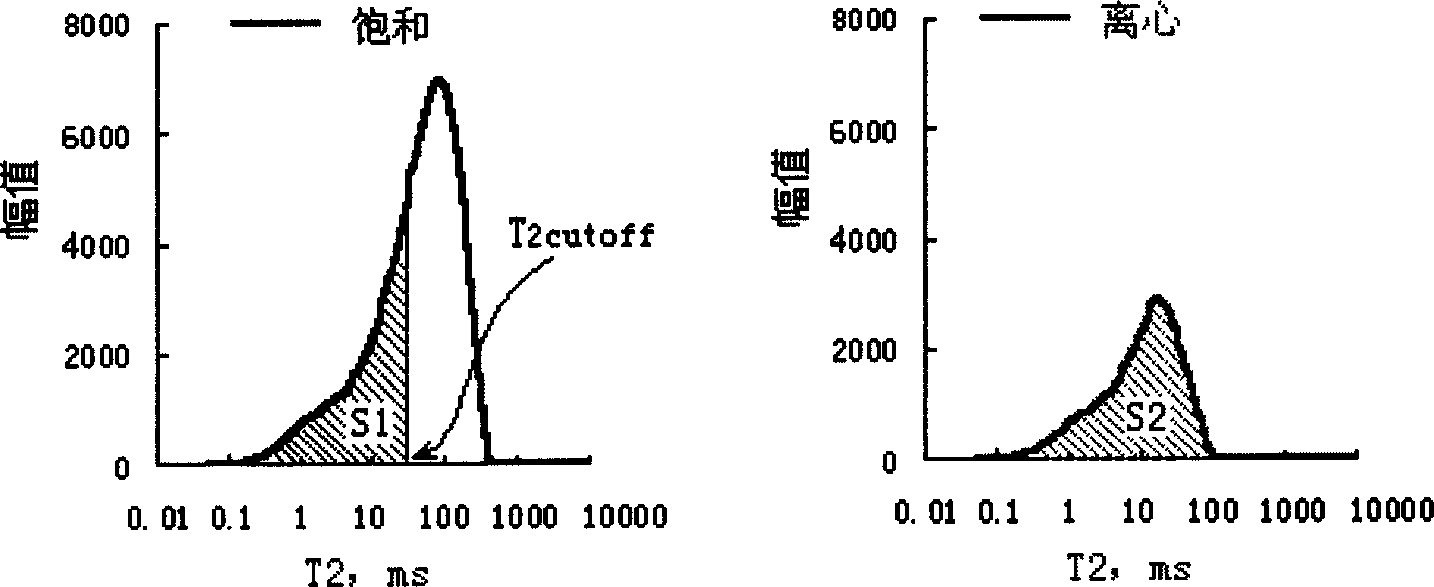 Method for determining nuclear magnetic resonance logging T2 spectral T2 end value