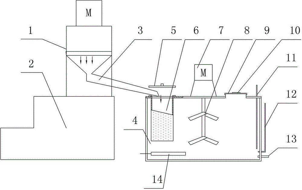 Device for extracting chlorogenic acid by grinding and decocting honeysuckle flower