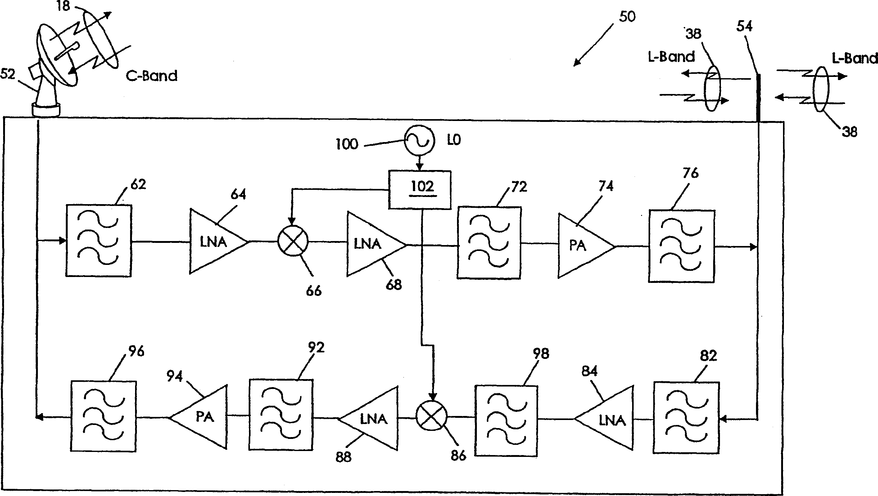 Fixed and mobile satellite radiotelephone system and method with capacity sharping