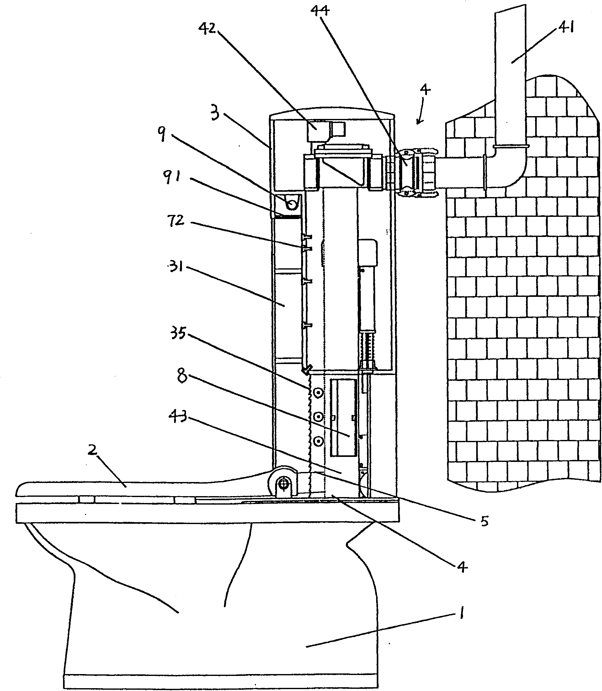 Water closet with seat sterilizing function