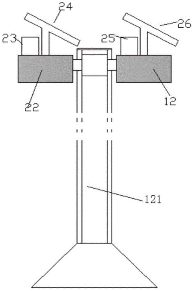 Solar power supply device with adjustable speed