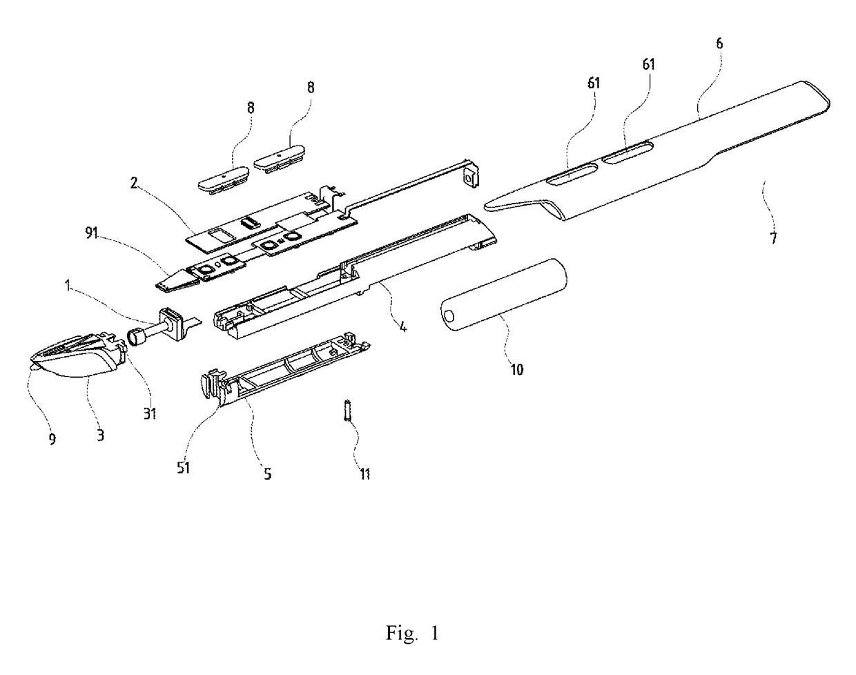 Wireless positioning pen with pressure-sensitive tip