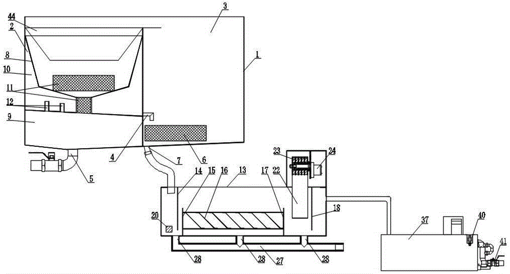 Movable intelligent oil-water separating equipment for kitchen