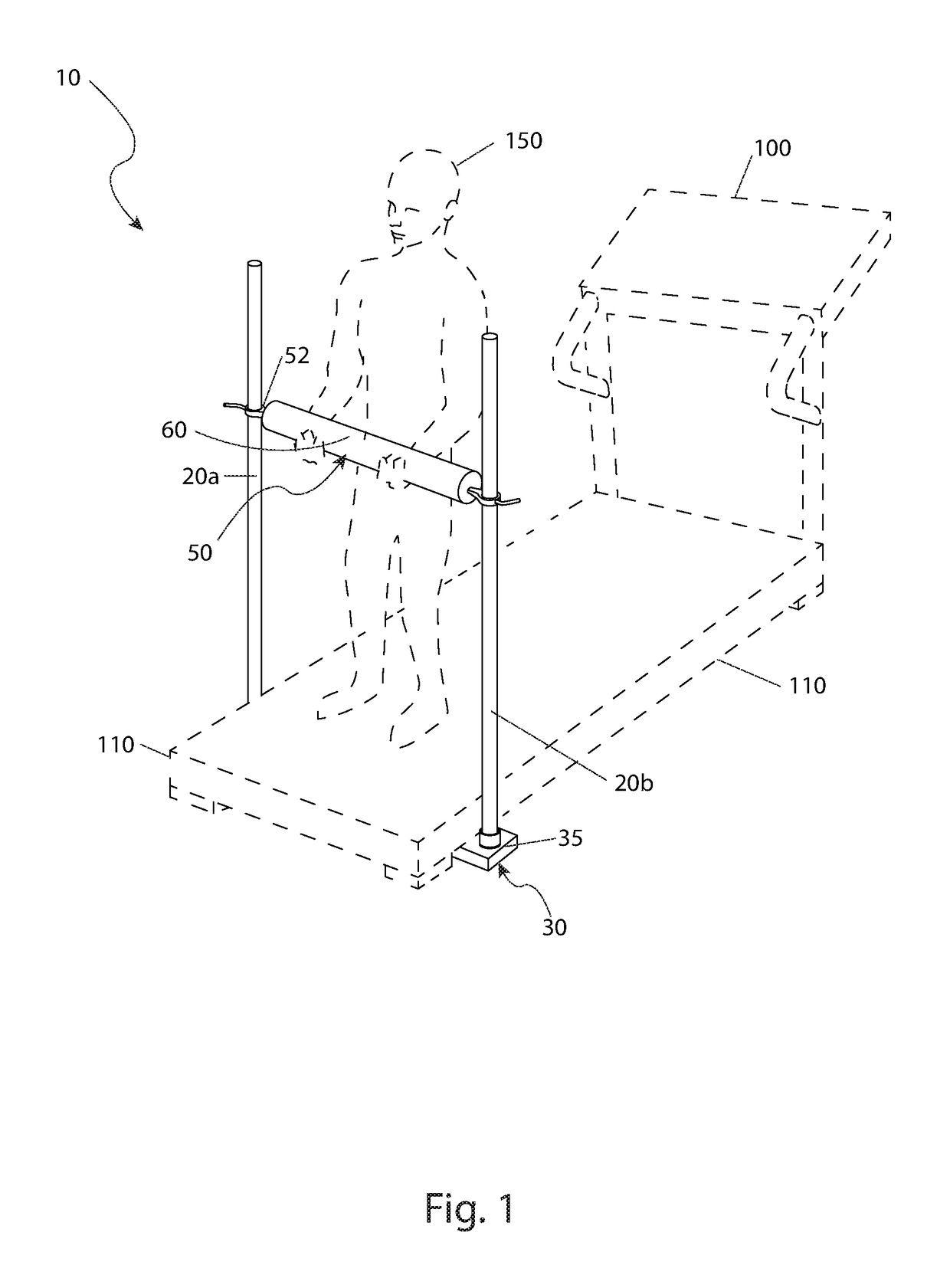 Adjustable isometric exercise apparatus