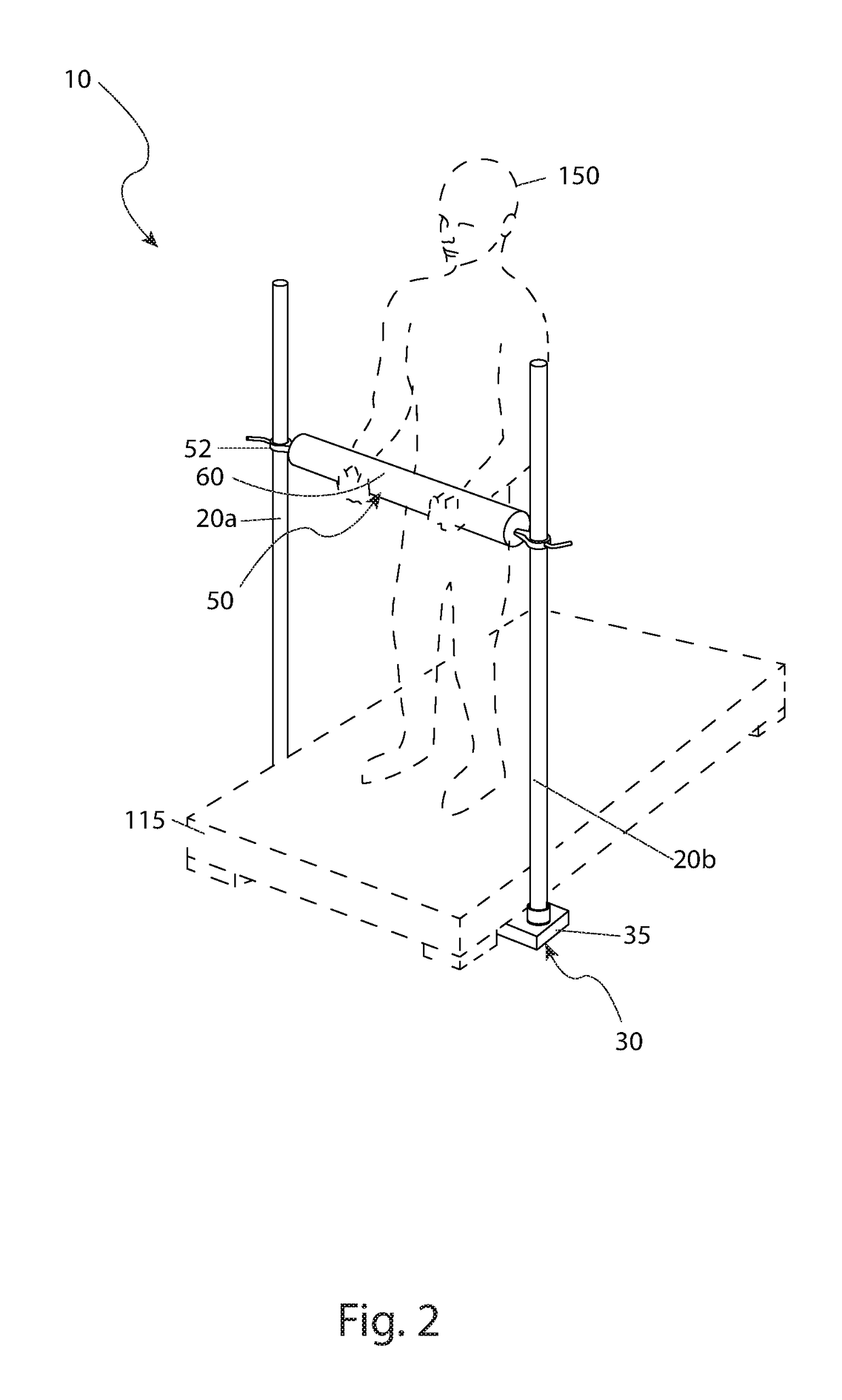 Adjustable isometric exercise apparatus