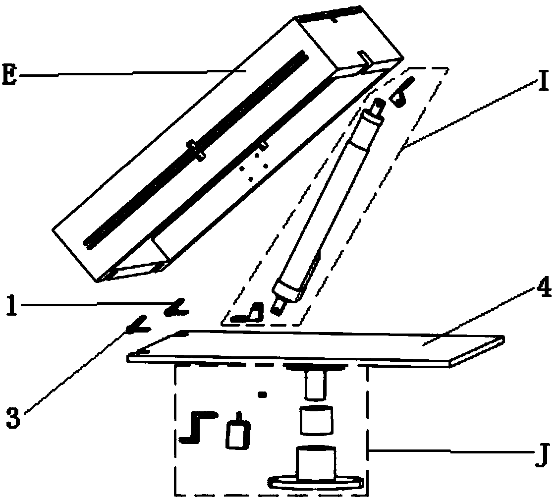 A vehicle-mounted solar panel folding light-following power generation device