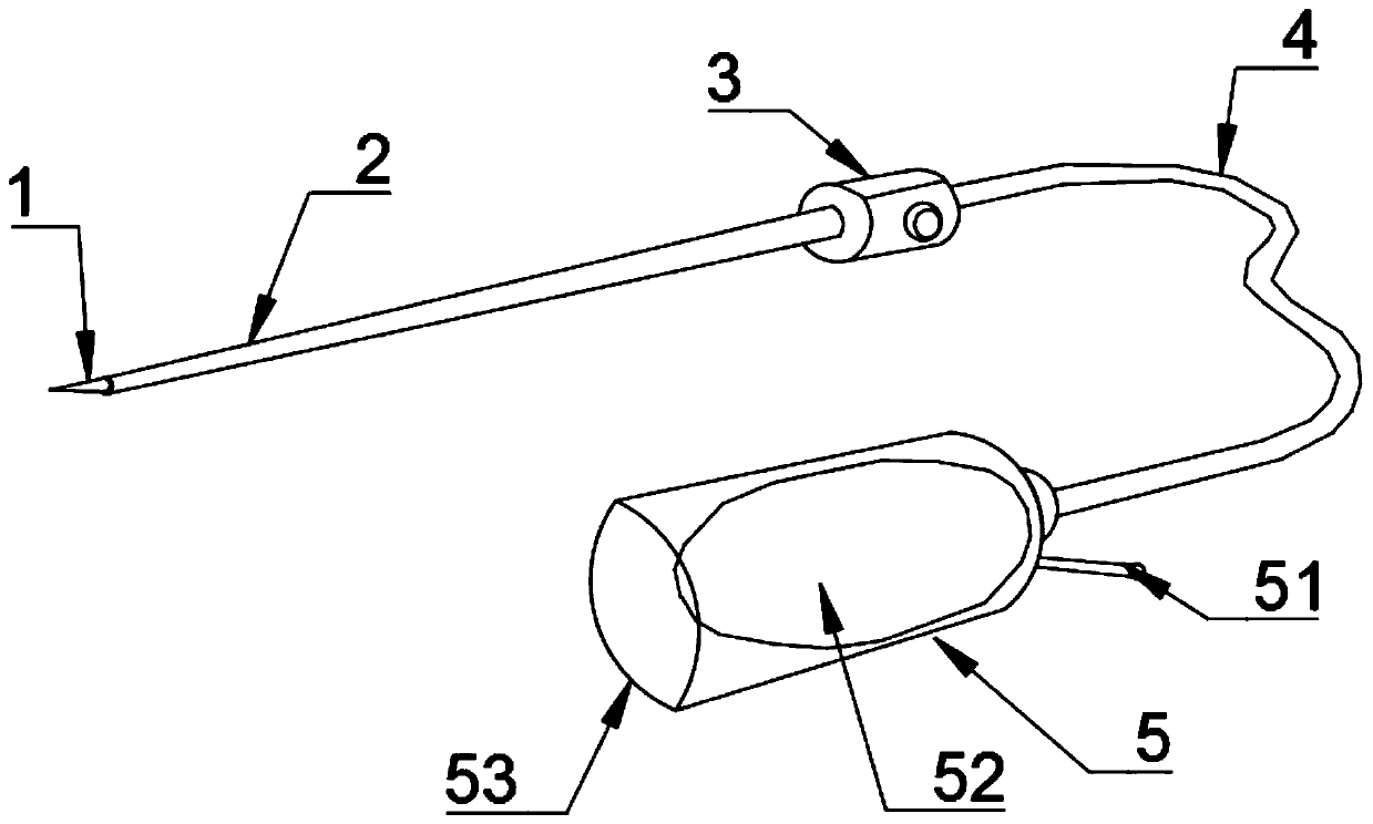 Nerve block puncture medicine injection device