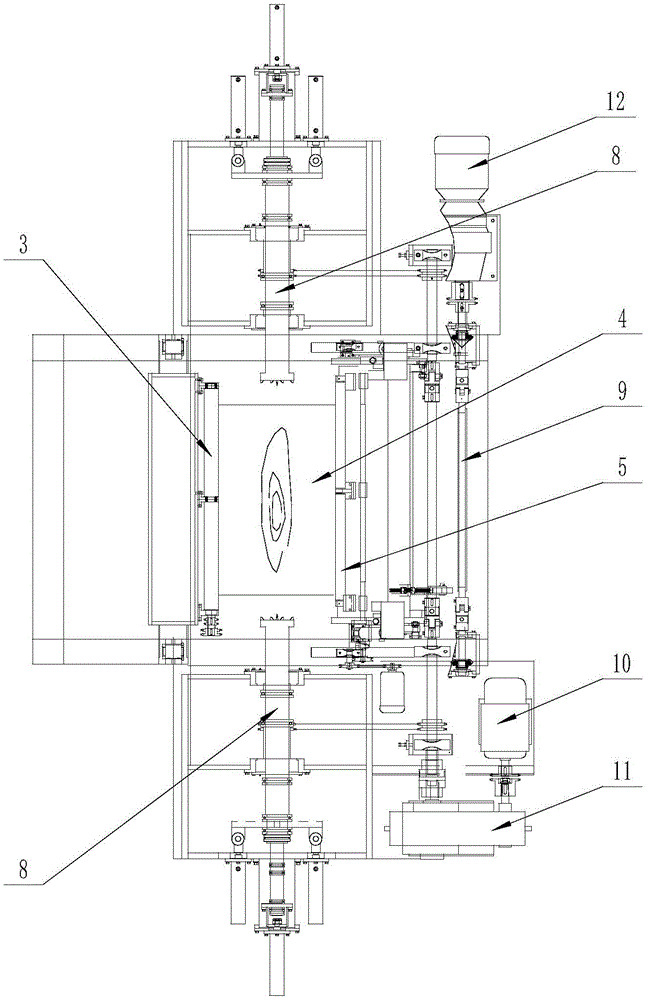 Plate pressing ruler chuck and non-chuck integrated rotary cutting machine