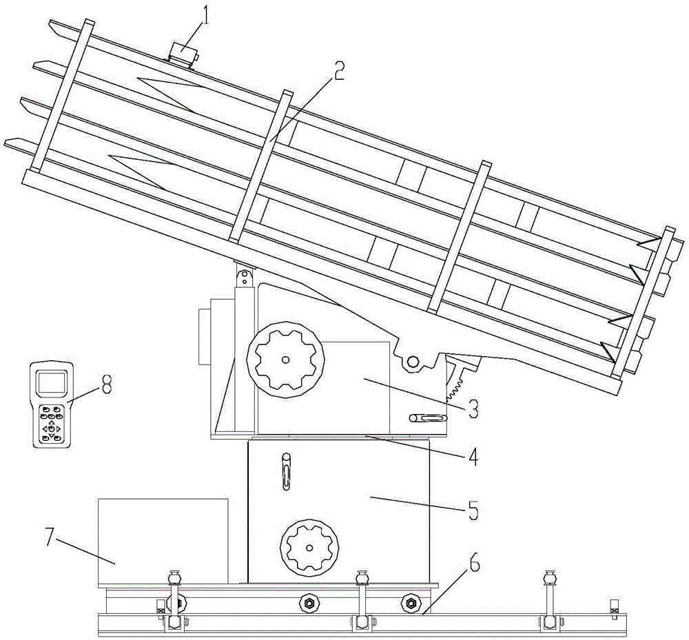 Rain enhancement hail-suppression rocket launcher capable of being locked