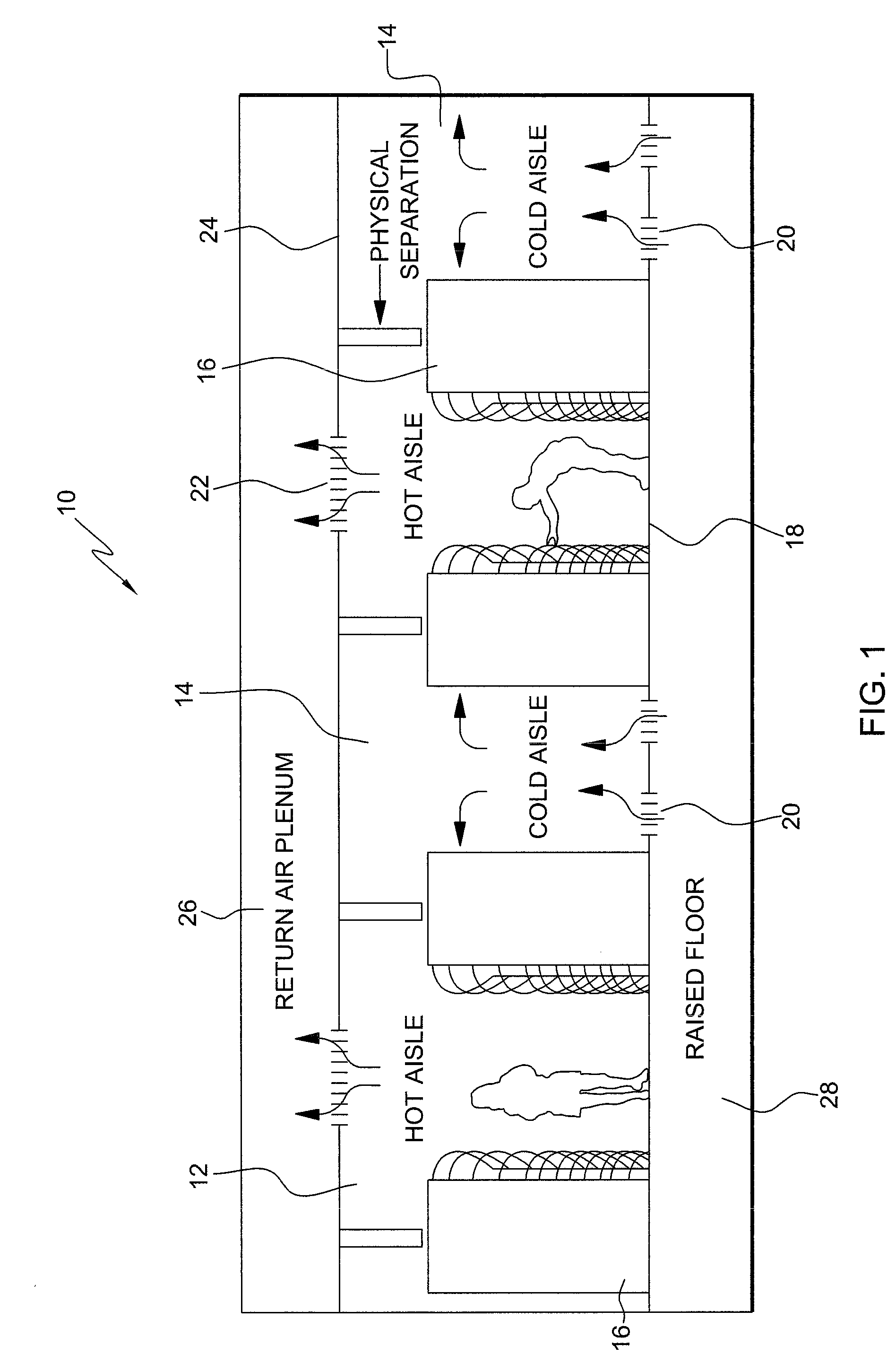 Air permeable material for data center cooling