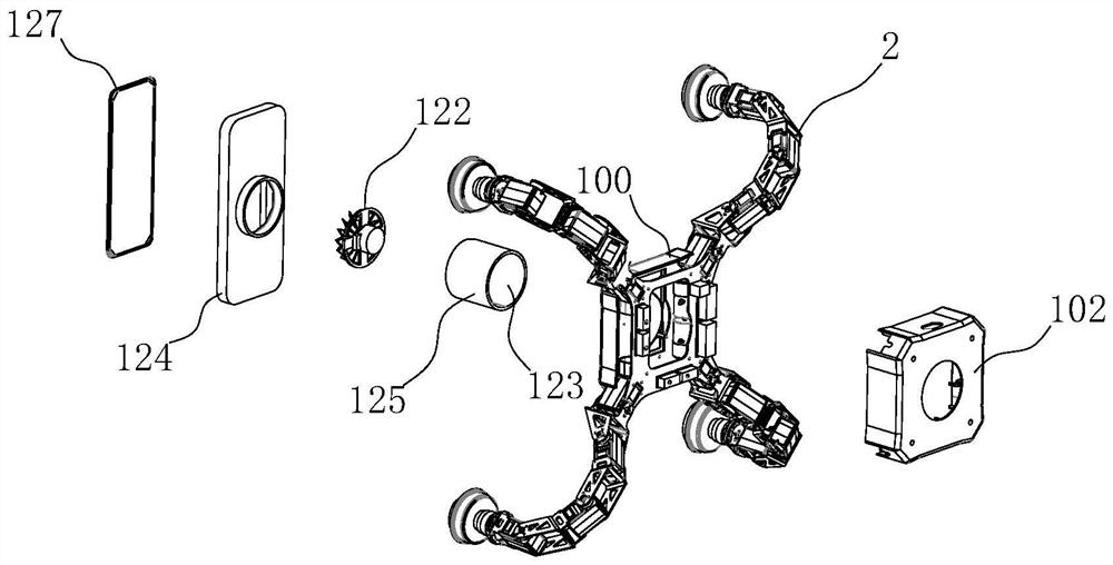 Foot type wall-climbing robot