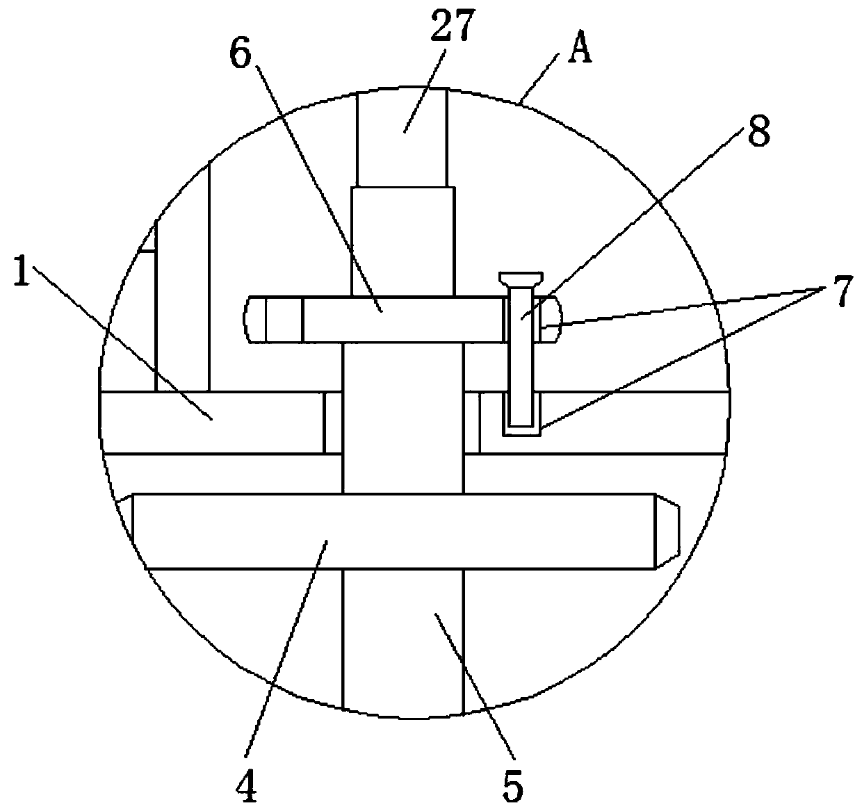 Computer display screen supporting device capable of adjusting height and angle position