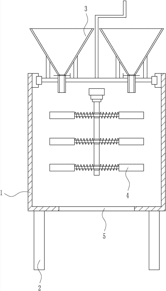 Fodder mixing device for livestock raising