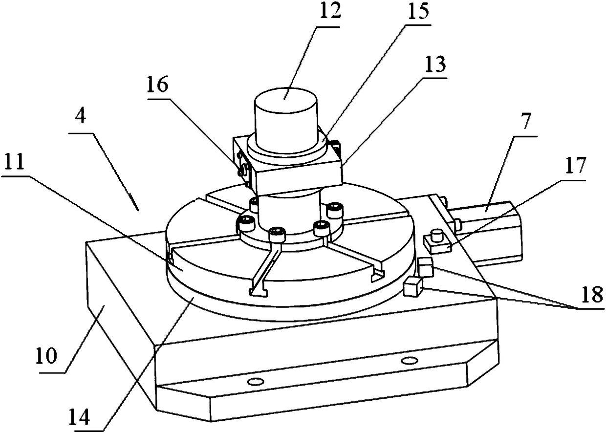 A quick detection device for the performance of the rotary table of CNC machine tools