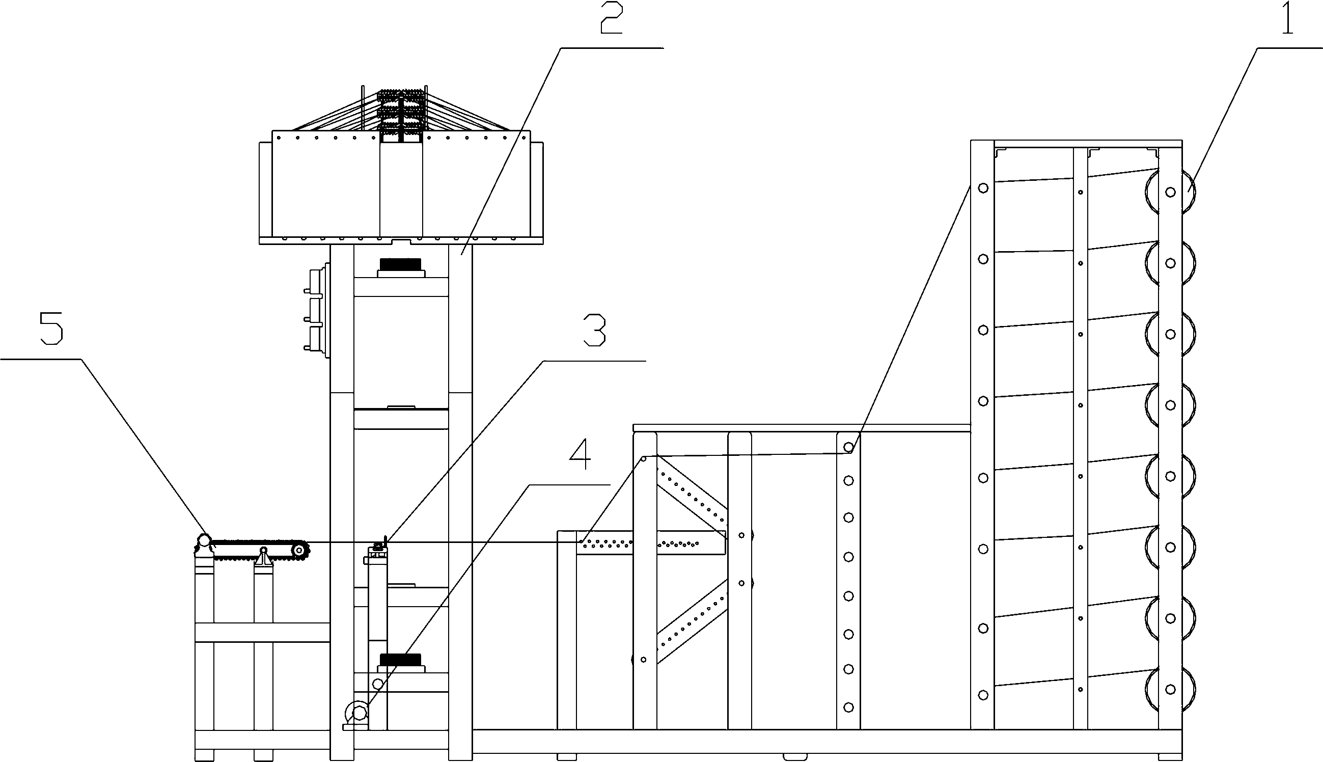 Multilayered fabric weaving machine