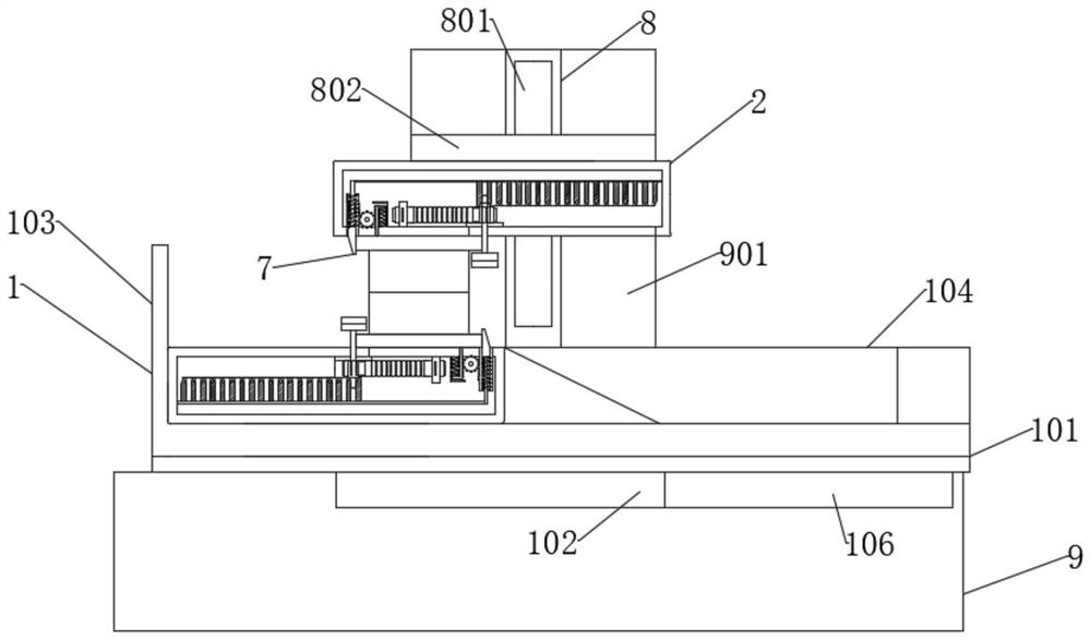 Mold assembling and disassembling device for epoxy resin casting part