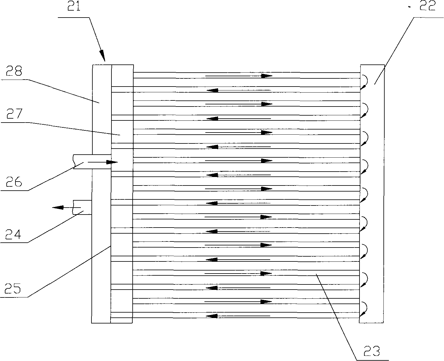 Heat converter and air conditioner possessing the heat converter