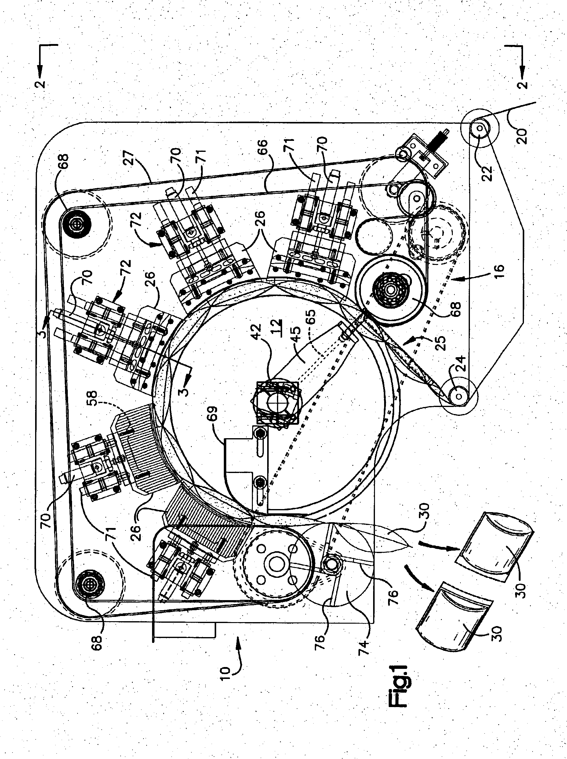 Fluid filled unit formation machine and process