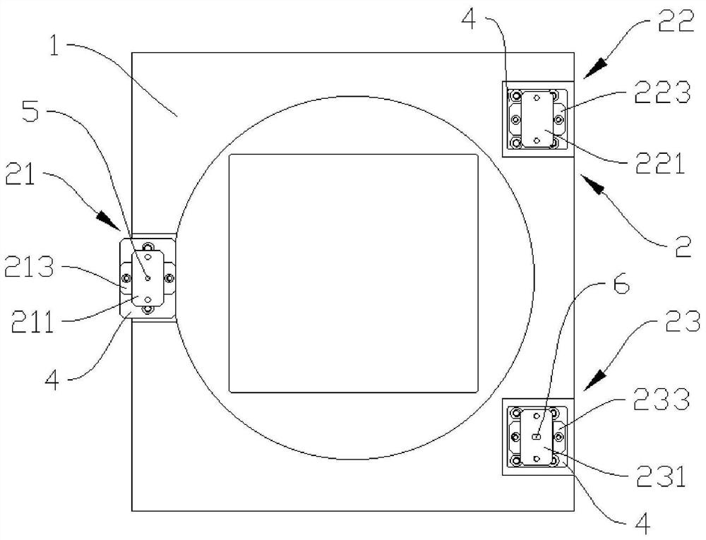 Mask stage vibration isolation device of photoetching machine