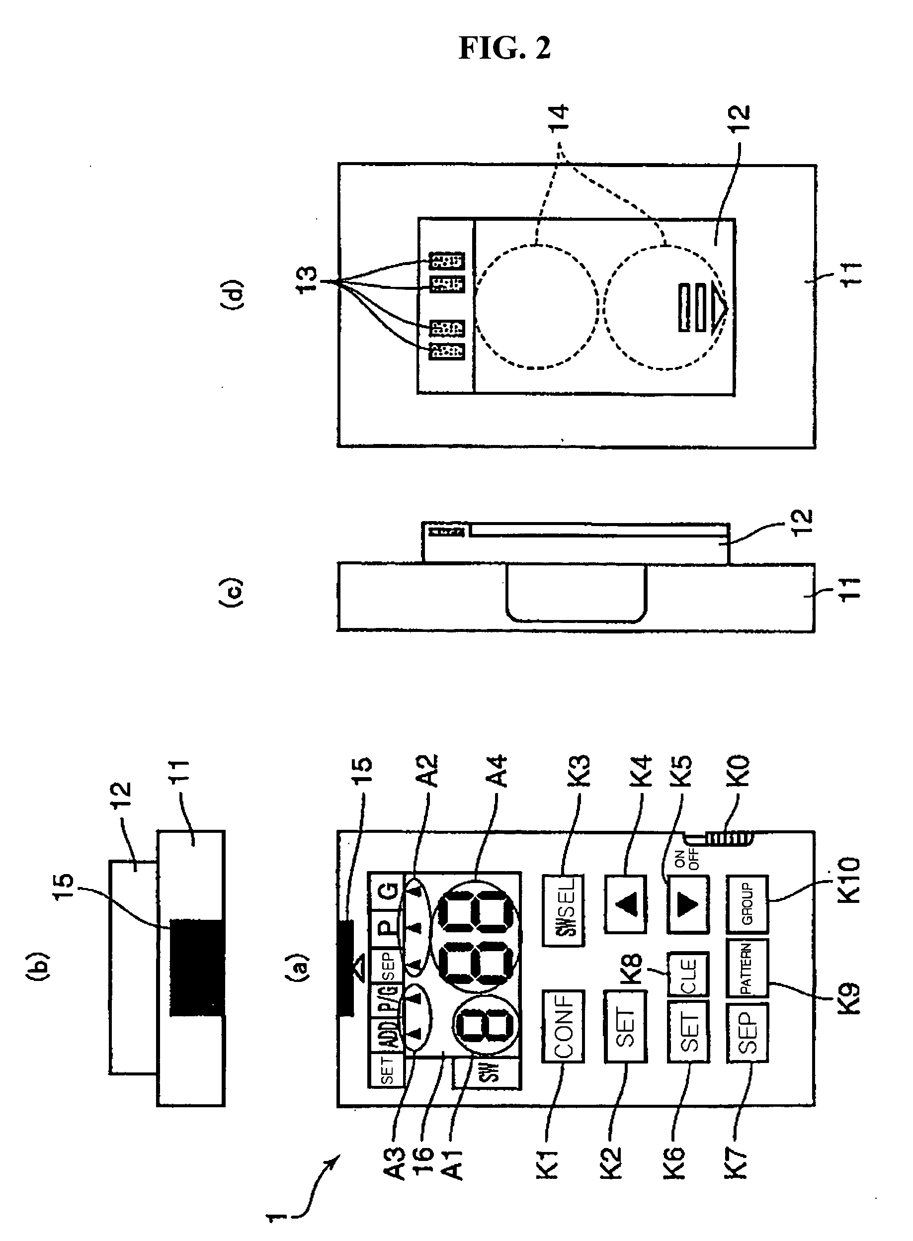 Setting device of control system