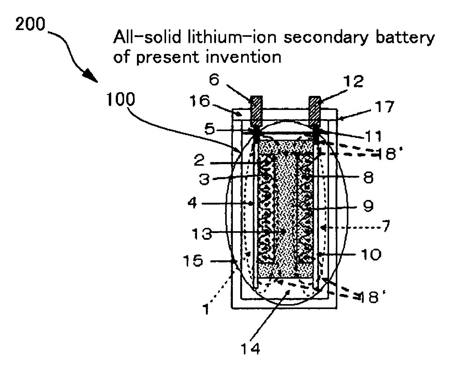 Battery device and all-solid lithium-ion secondary battery