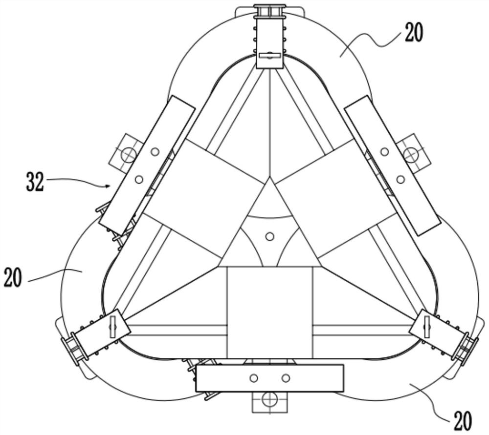 Clamping device of three-dimensional wound core transformer and transformer