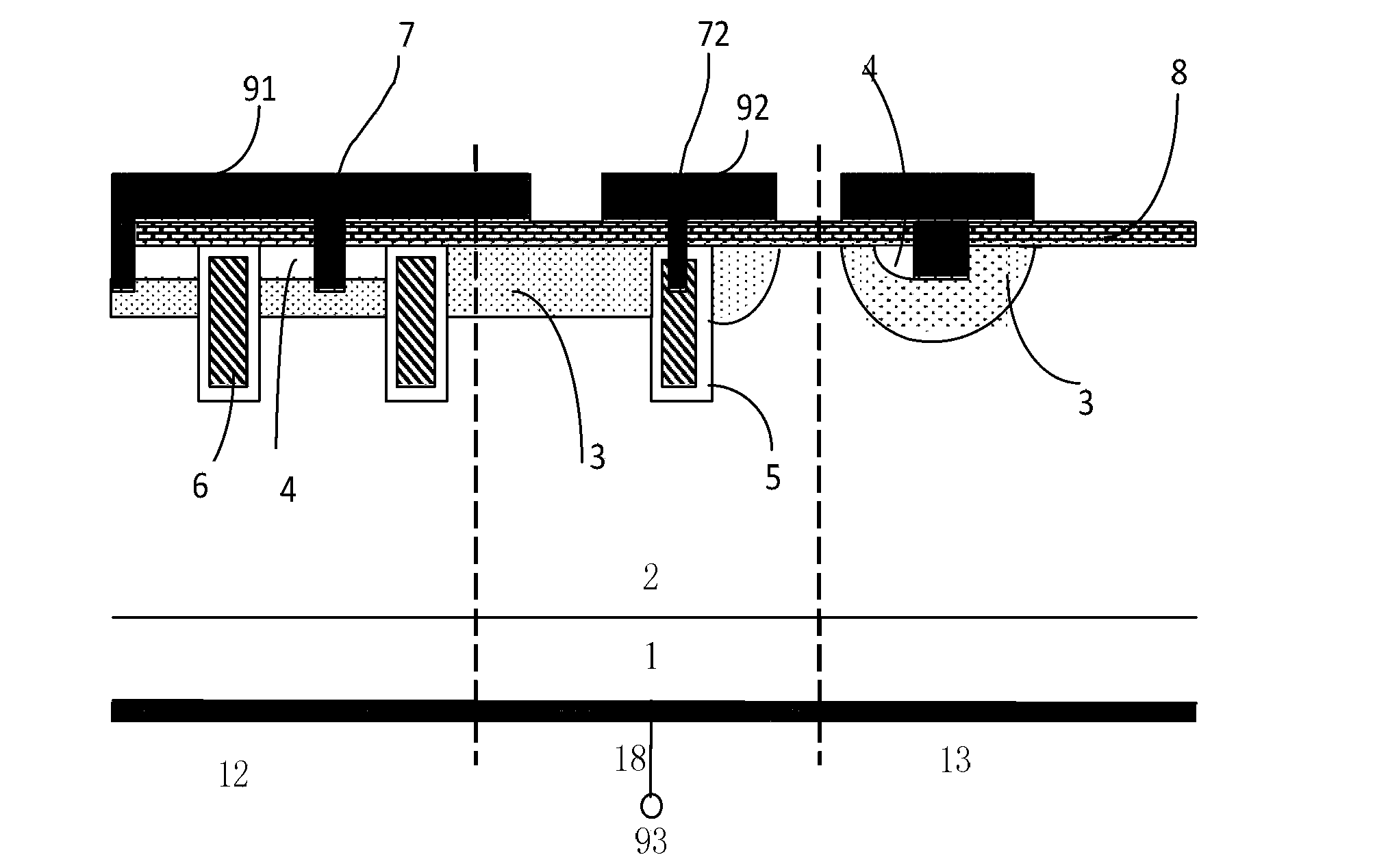 Groove MOSFET with terminal voltage-withstanding structure and manufacturing method of groove MOSFET