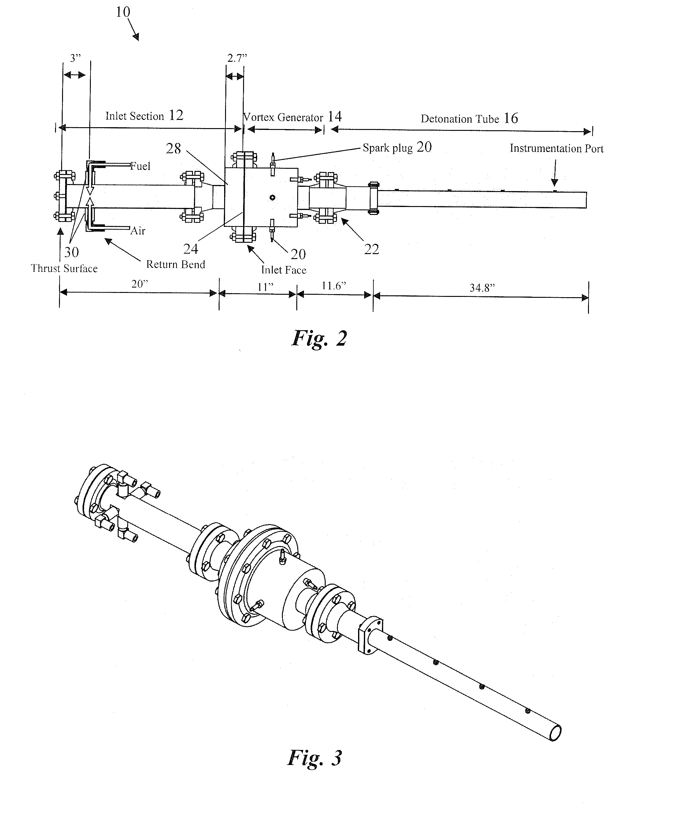 Valveless pulsed detonation combustor