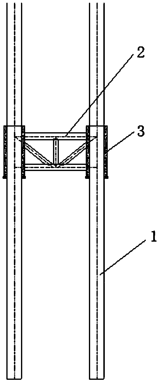 Rapid construction method for strong-stormy-wave deep sea underwater connection system