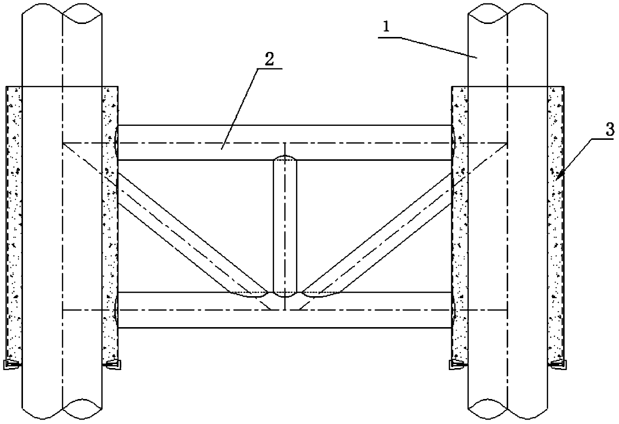 Rapid construction method for strong-stormy-wave deep sea underwater connection system