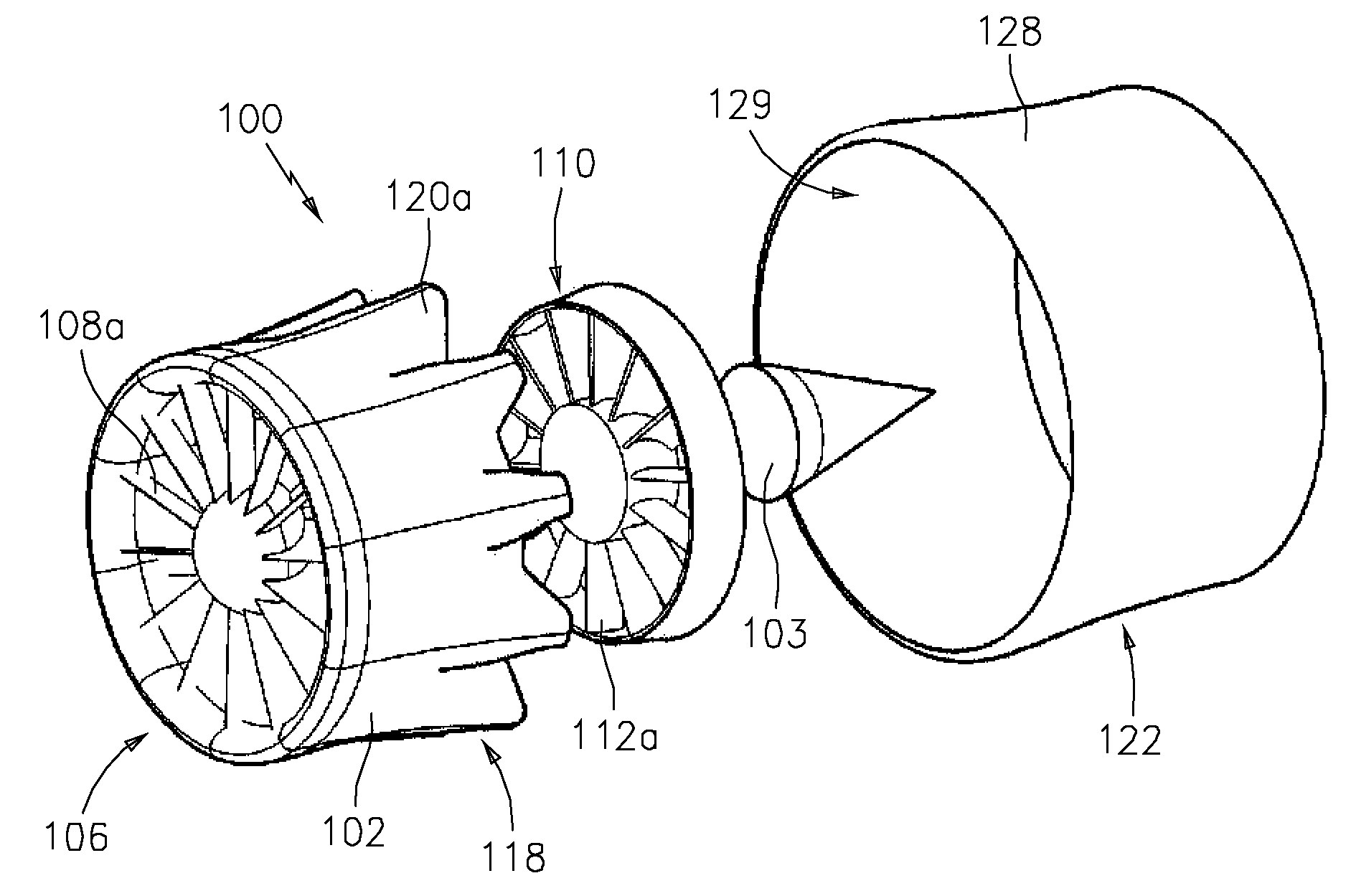 Wind turbine with mixers and ejectors