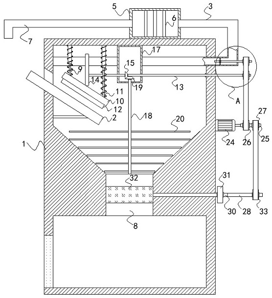 A non-woven fabric return device