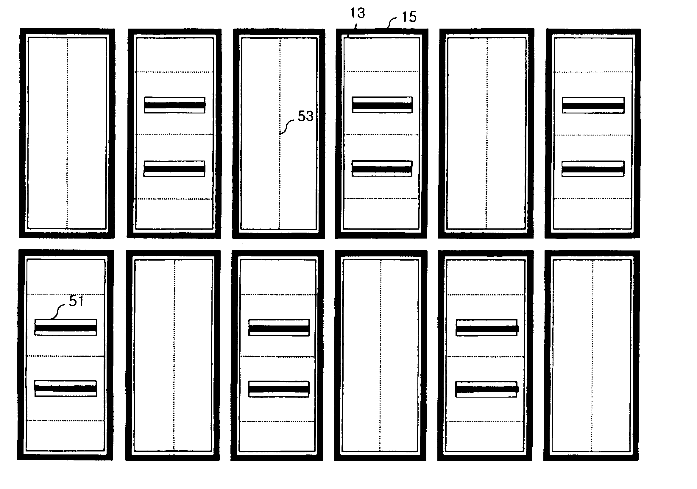 Multi-domain liquid crystal display device having a common-auxiliary electrode and dielectric structures