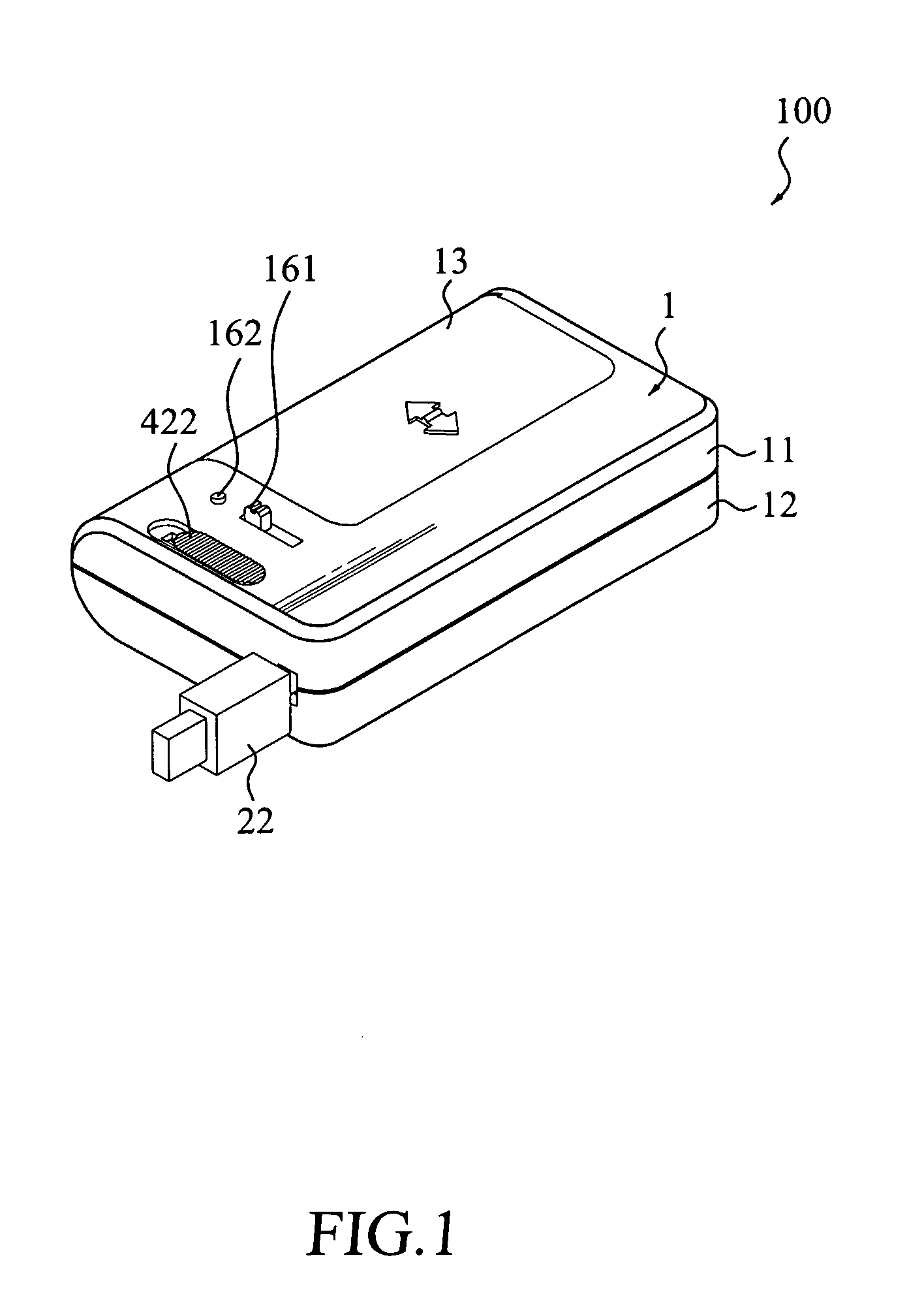 Portable power supply module with automatic winding mechanism