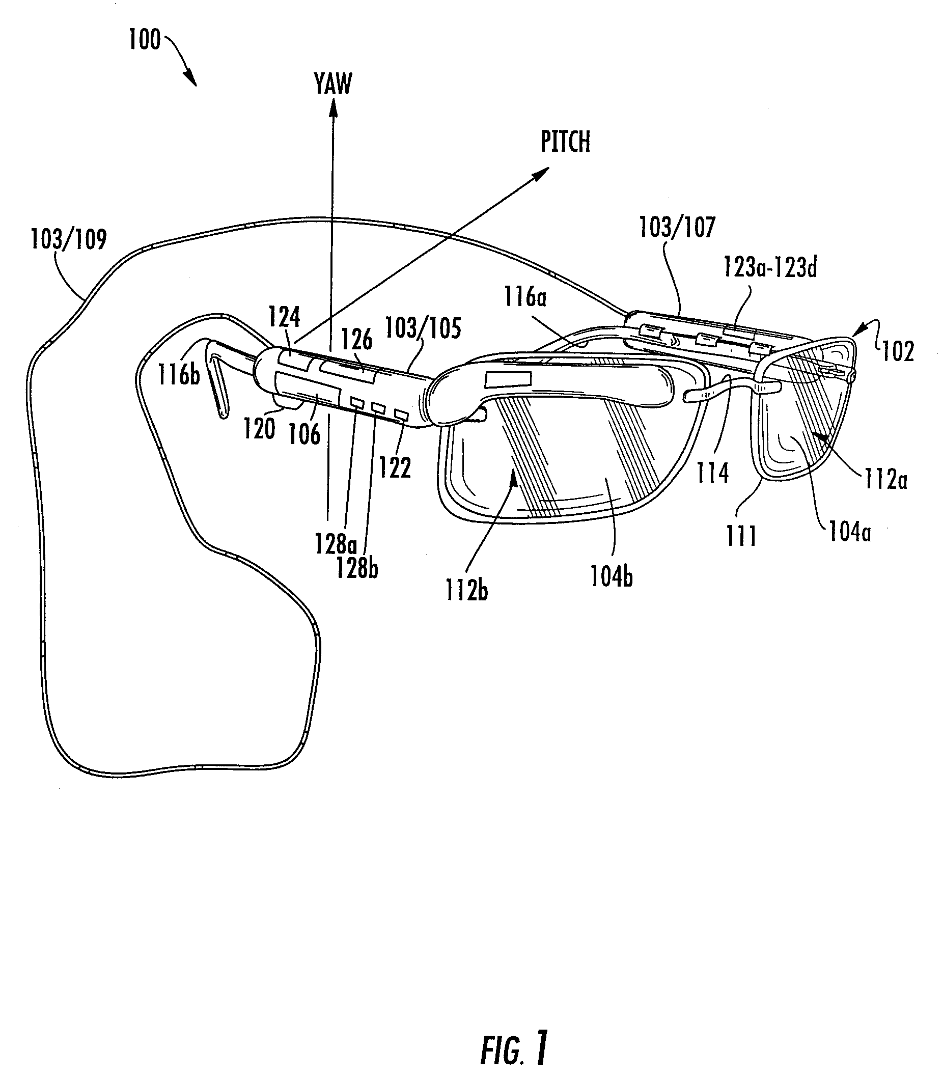 Cell phone display that clips onto eyeglasses