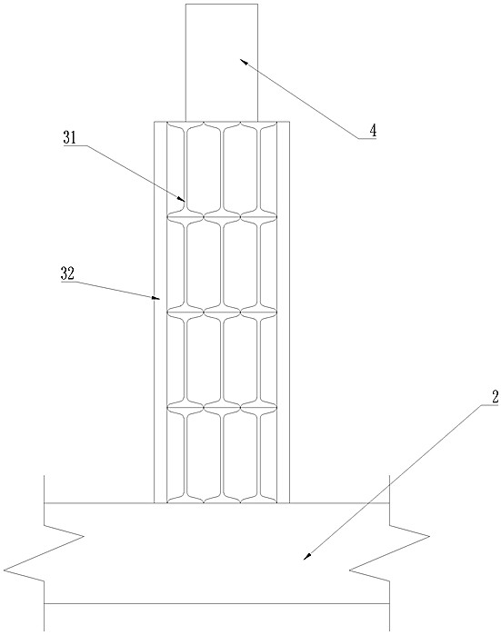 Synchronous pre-pressing reference section bracket construction device and pre-pressing construction method thereof