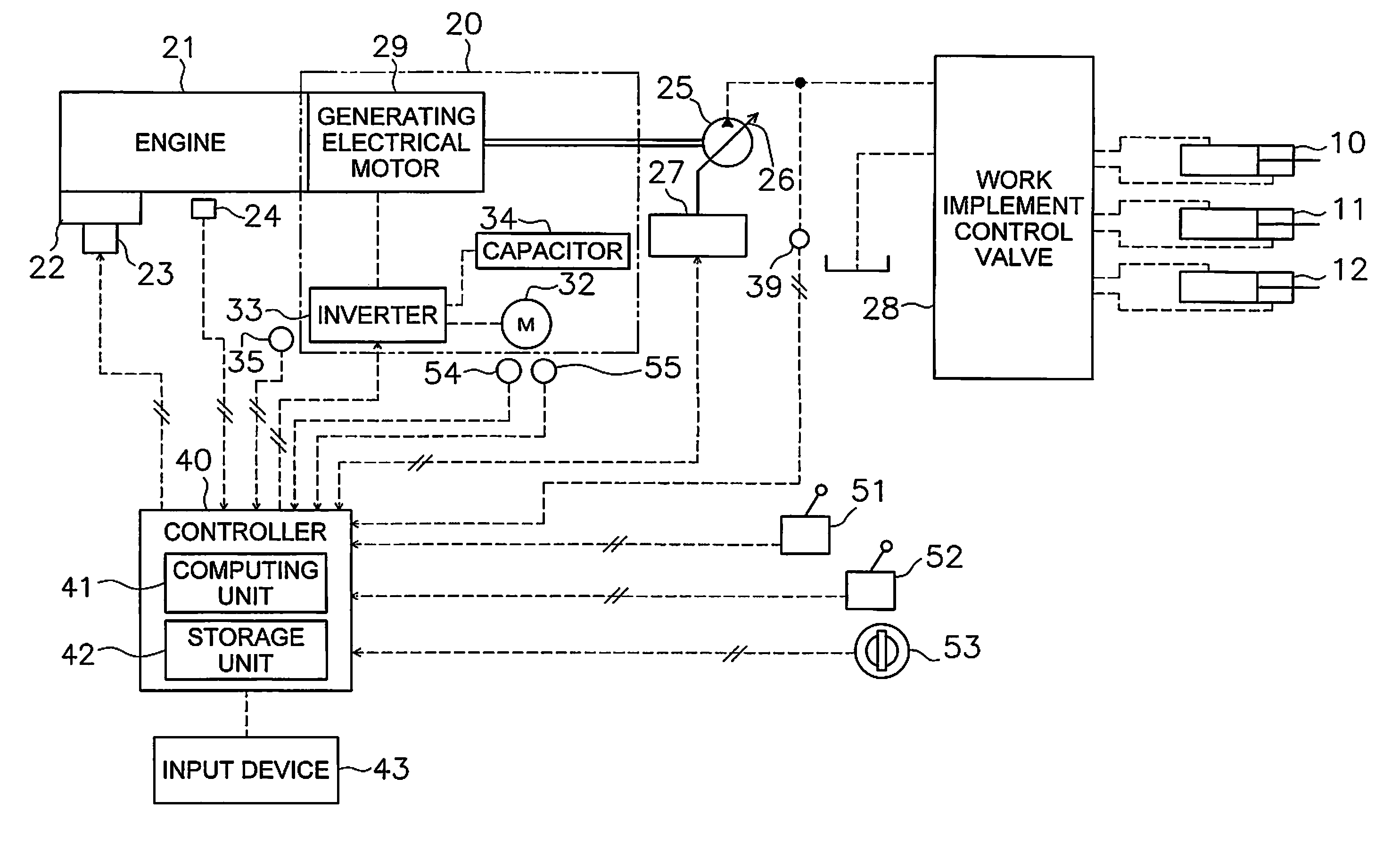 Control system for work vehicle, control method, and work vehicle