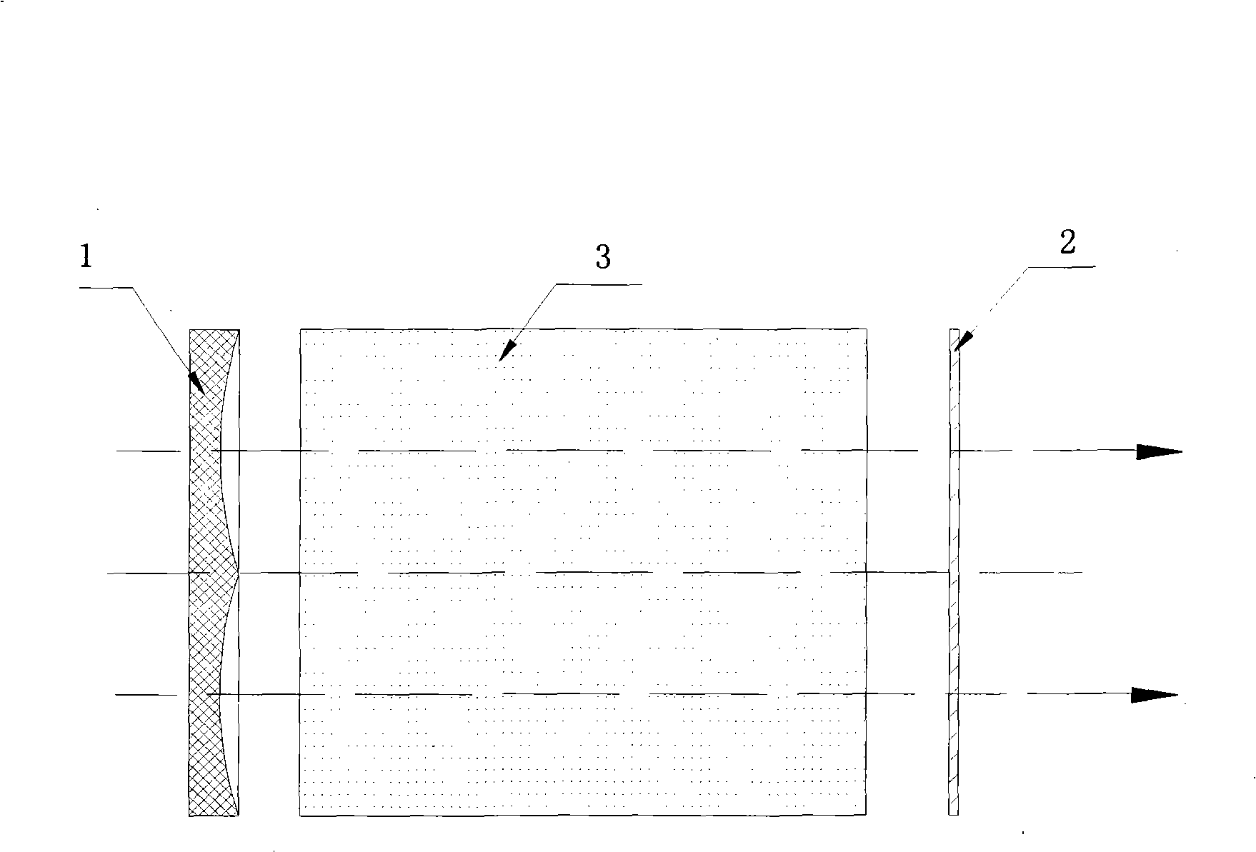 A loop concave reflector laser resonance cavity