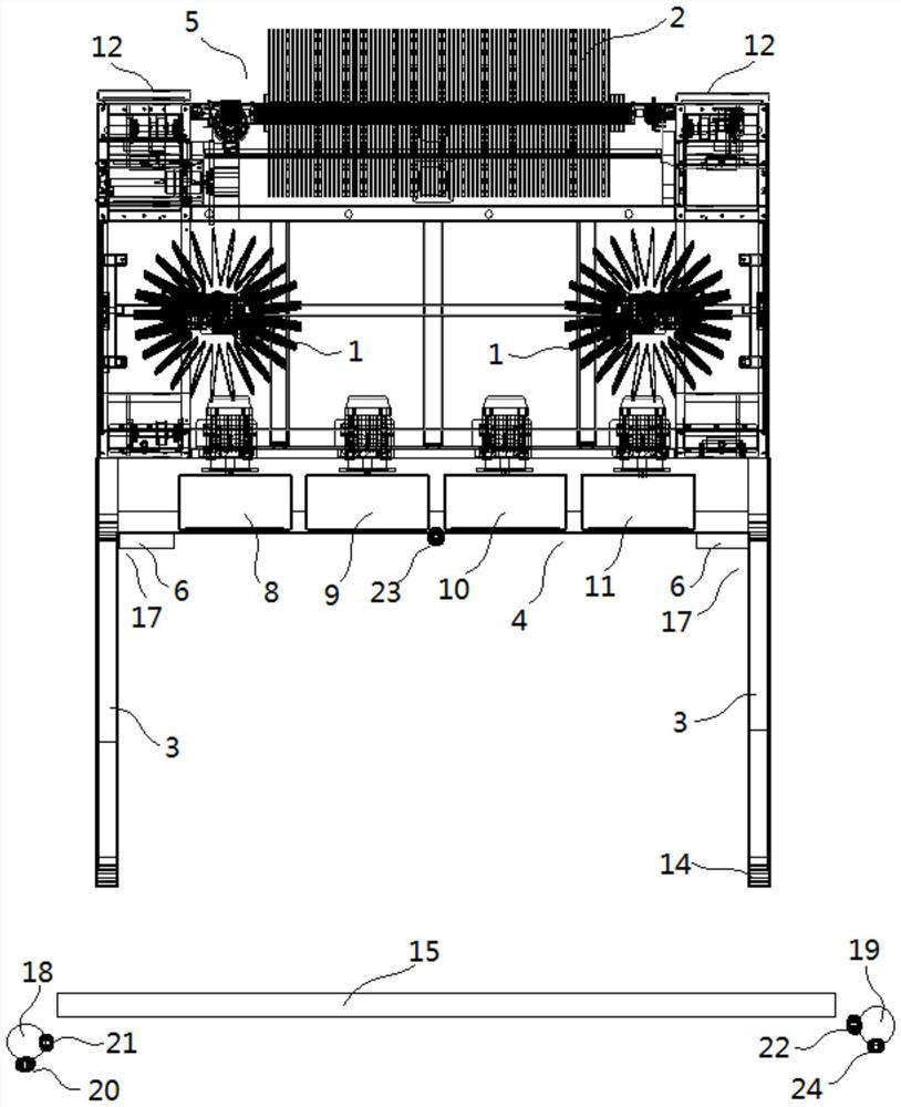 A fully automatic intelligent safe reciprocating car washing device