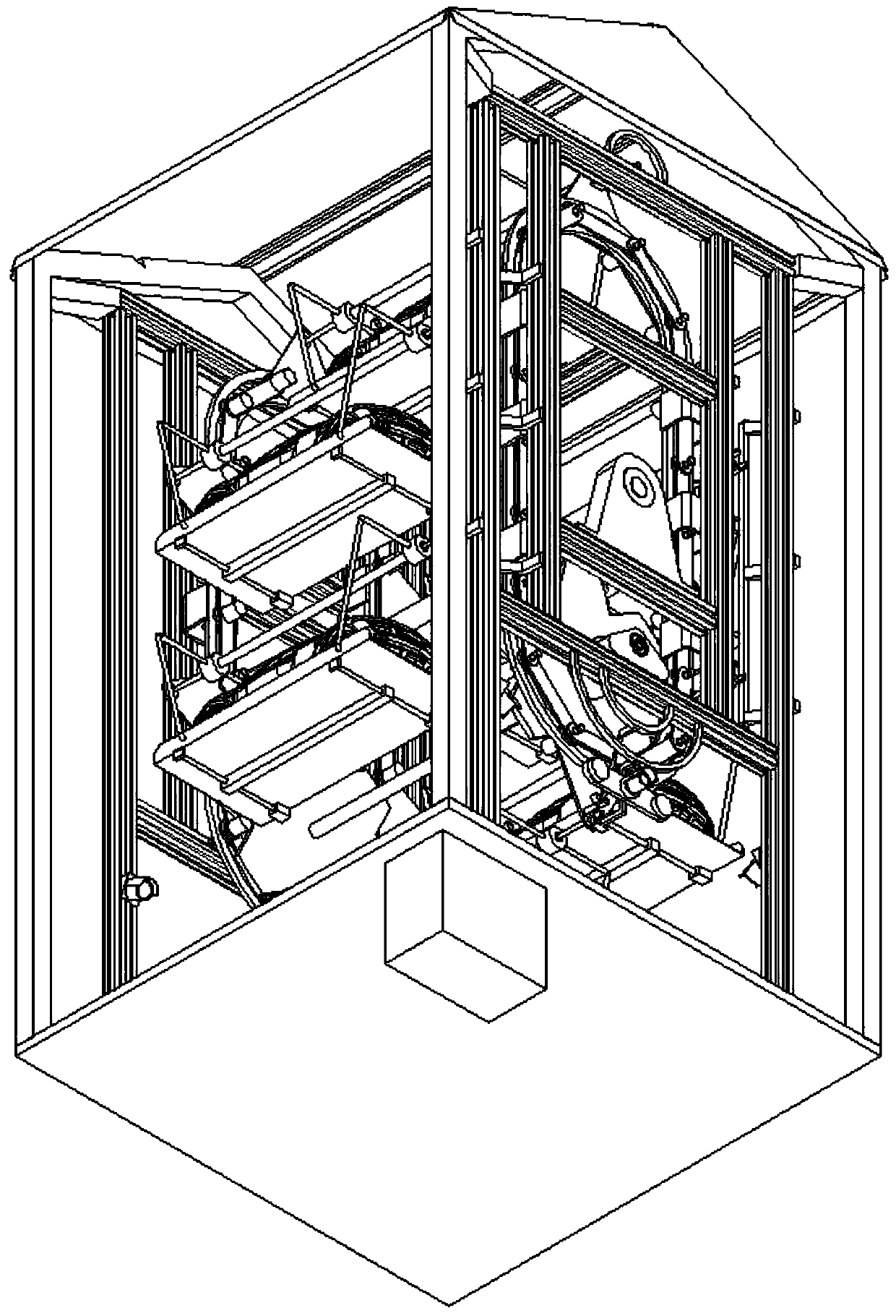 Self-balanced circulating mechanical parking system suitable for new-energy vehicle