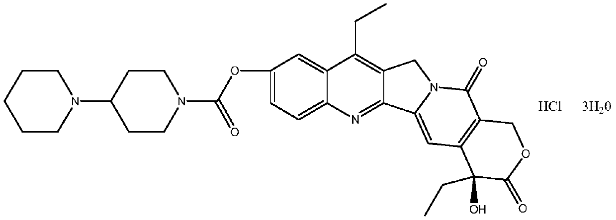 Preparation method of irinotecan hydrochloride