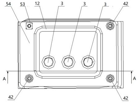 Automobile high-voltage wiring harness wire-passing protection structure