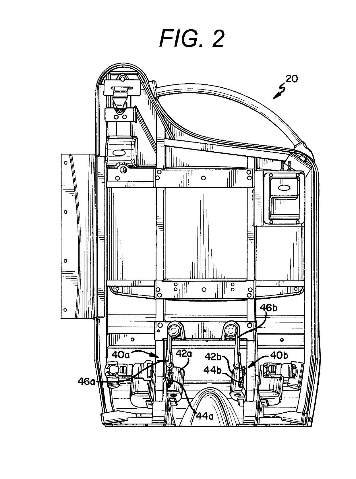 Wheelchair Passenger Securement System With Movable Bumper