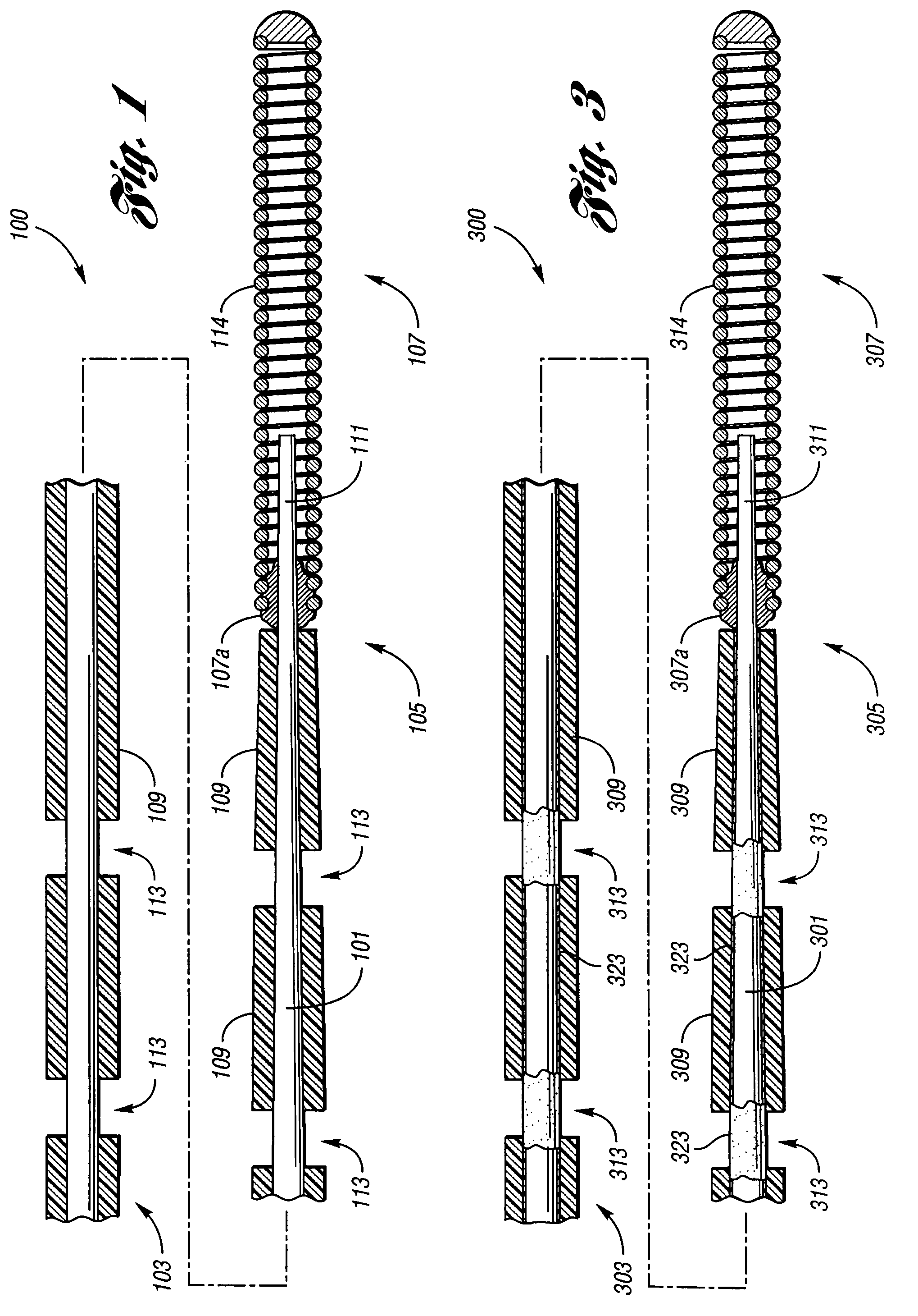 Low friction coated marked wire guide for over the wire insertion of a catheter