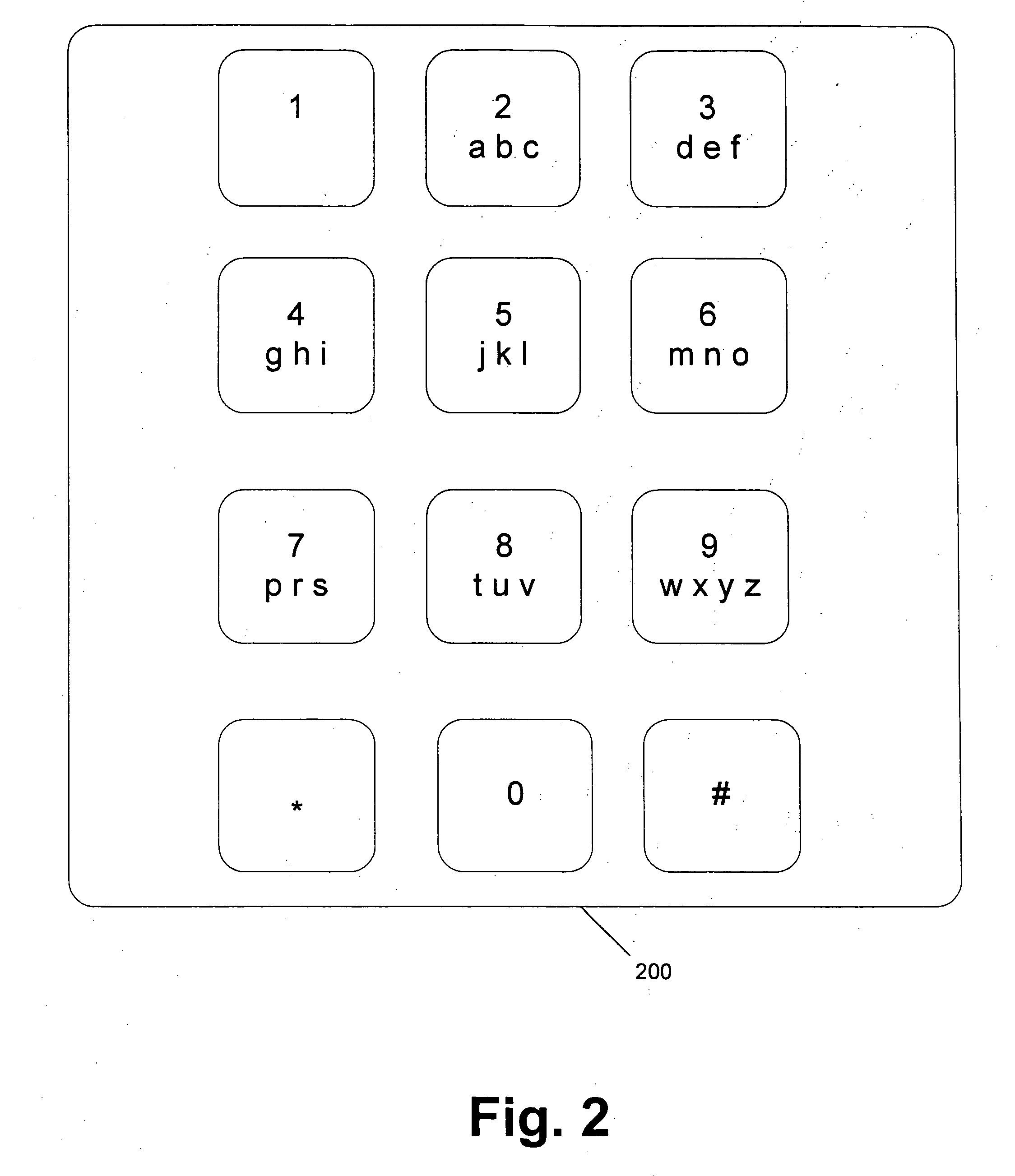 Efficient string searches using numeric keypad