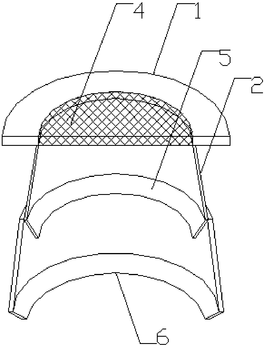 Stacking type dewatering structure for waste gas absorption tower