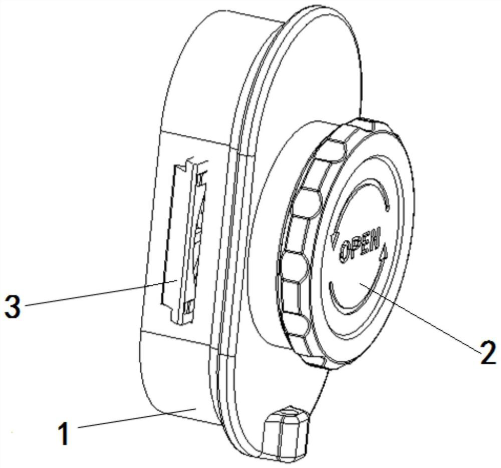 A battery cover device and a battery mounting device having the same