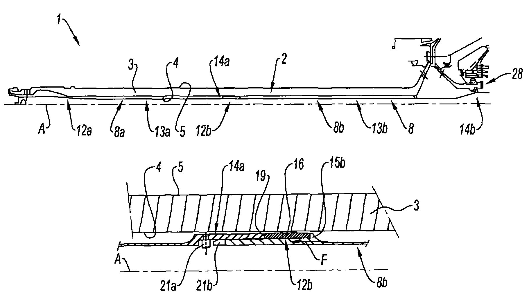 Turbojet venting pipe, method for mounting one such pipe and turbojet provided with one such pipe