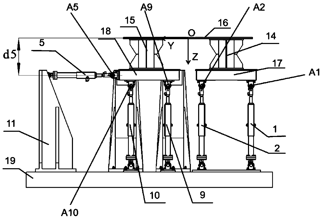 A pose control method of a six-degree-of-freedom dual electro-hydraulic shaking table array simulation system