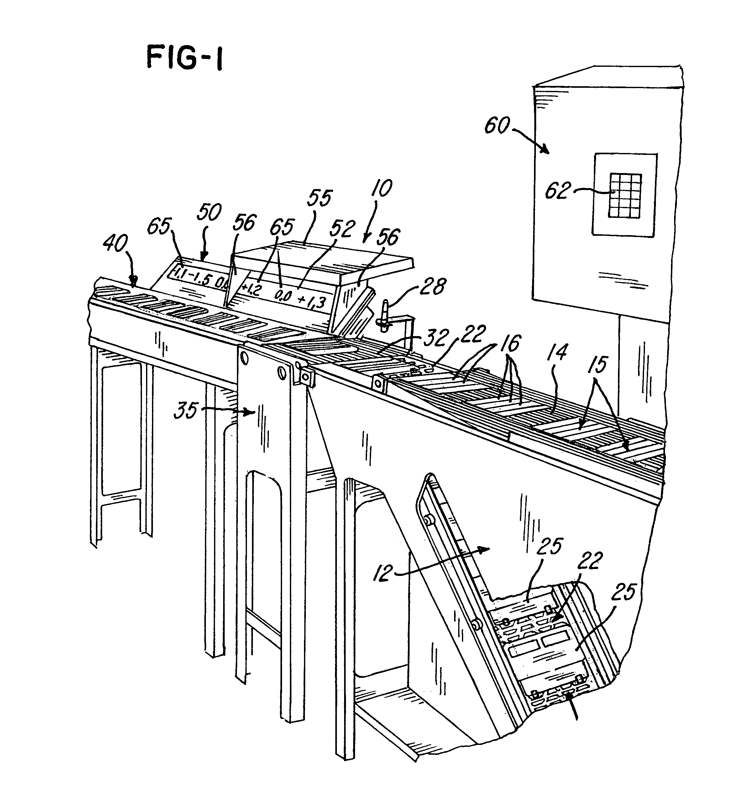 Conveyed product weight display system